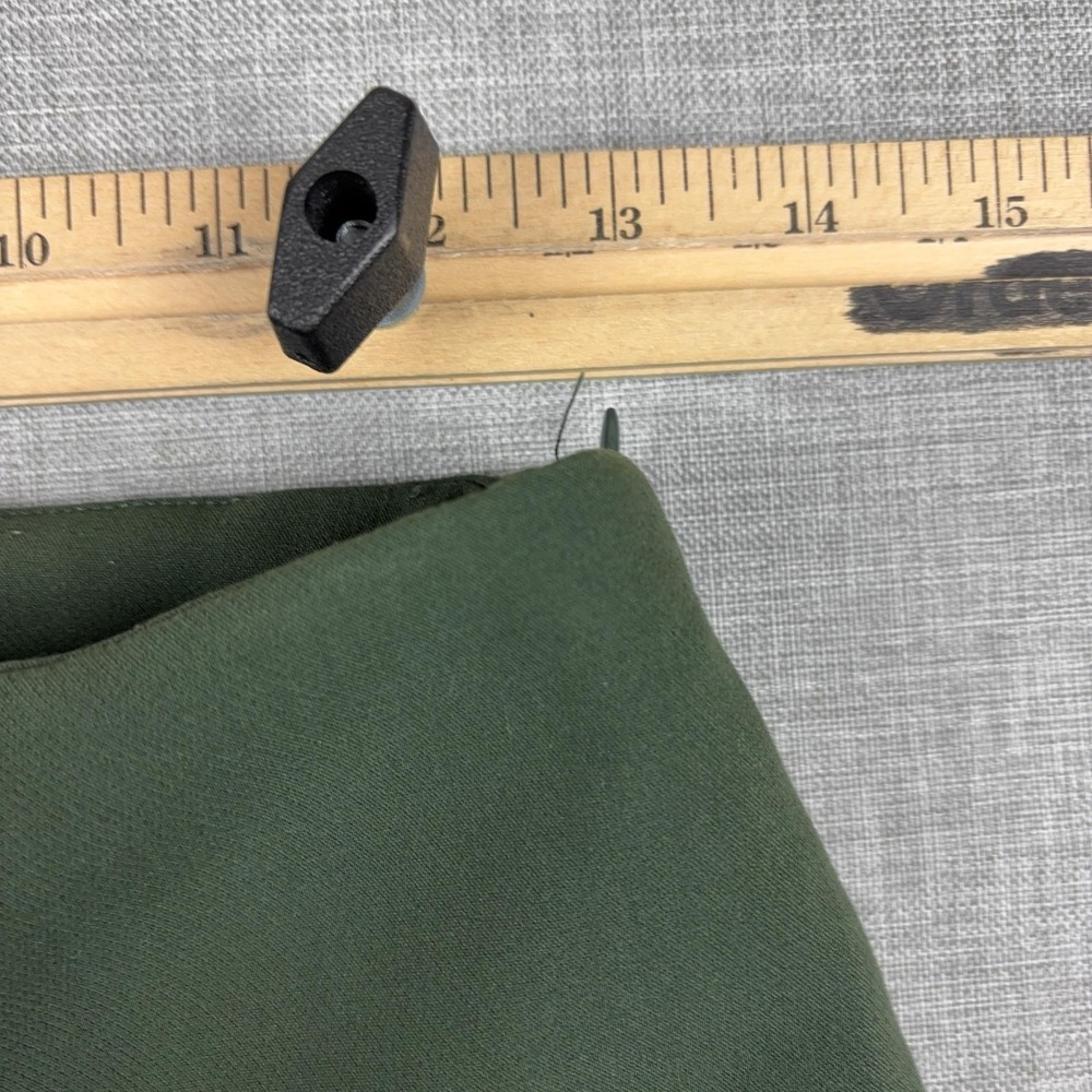 Joie Womens Size 2 Olive Green Wide Leg Crepe High Rise Dress Pants Trousers - Picture 9 of 12
